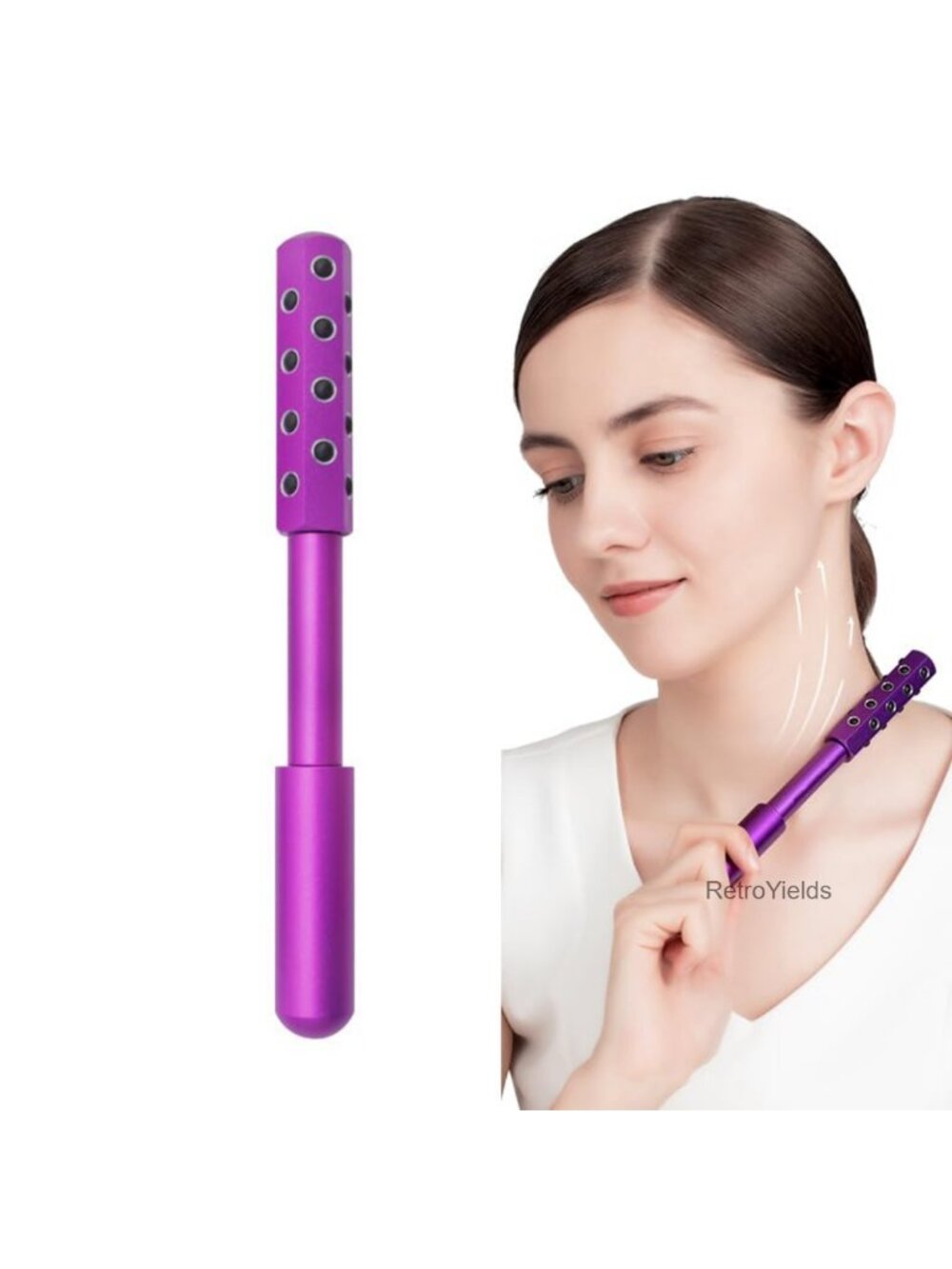 Facial Roller Massaging Beauty Roller Face Massager for Women Portable Skin